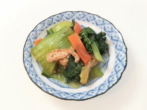 青梗菜と油揚げの煮物